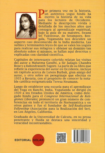 Imagen 2 de 3 de Autobiografía De Un Yogi - Paramahansa Yoganda