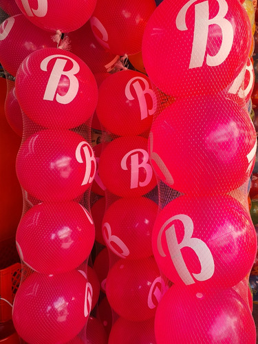 Pelota De Plástico Barbie Recuerdo Bolo Cumpleaños Niñas 30p
