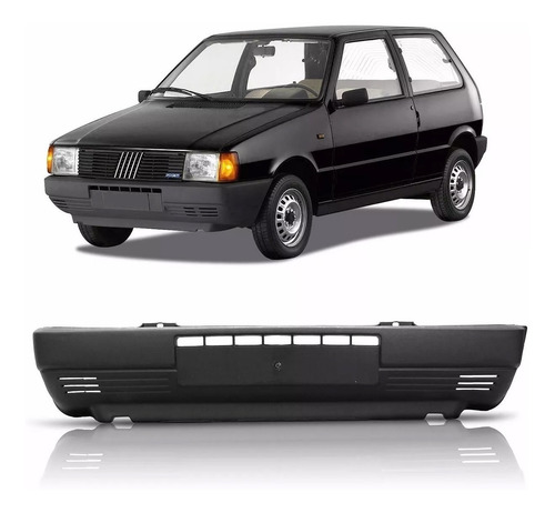 Imagem 4 de 8 de Para-choque Dianteiro Uno Fiorino Elba 84 92 99 2002 Preto