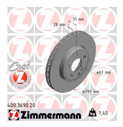 Par Disco De Freio Diant. Mercedes Cla 250 2013-2020 C117