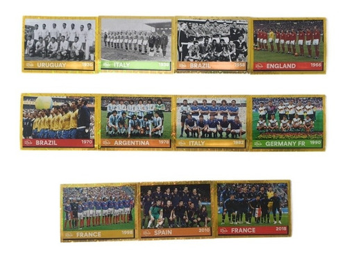 Set 11 Laminas Mundial Qatar 2022, Mundiales Panini