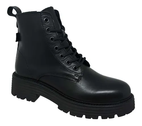 Botas marca levis de piel color negro para mujer sales