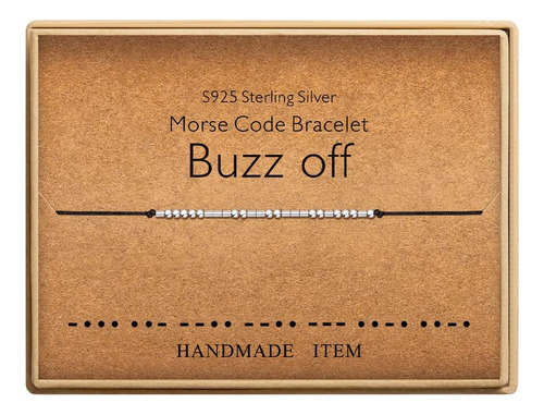 Pulsera Kgbncie En Codigo Morse, Regalo Ideal Para Mujer Aa