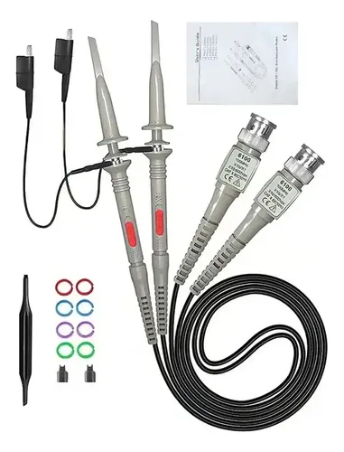 Sonda Osciloscopio Bnc P6100 6mhz 100mhz X10 Dds 2 Unidades