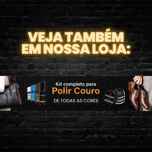 Polidor Nugget Couro Incolor Líquido Sapato Bolsa Dá Brilho