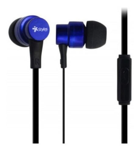 Stylos Audifonos Manos Libres Comodos Original Nuevo Azul