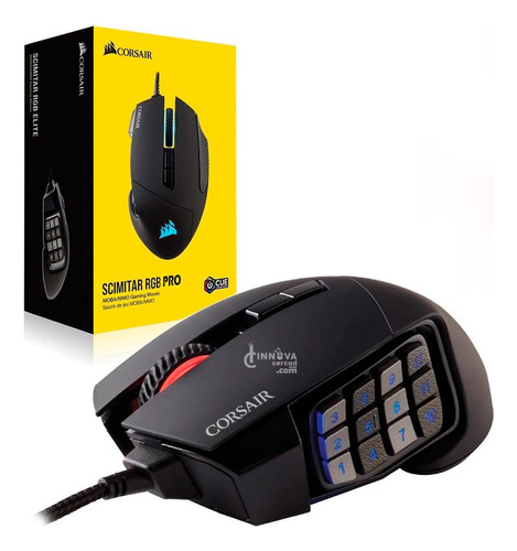 Mouse Gaming Corsair Scimitar Pro Rgb, 12botones, 16000 Dpi