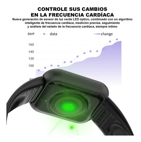 Imagen 9 de 10 de Reloj Smart Watch Iteligente Multideporte Recordatorio Salud