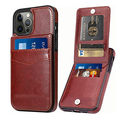 Seabaras iPhone 13 Pro Wallet Case With Credit Card R573w