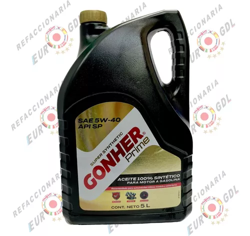Aceite Motor A Gasolina 100% Sintetico 5w30 Gonher Prime 5l