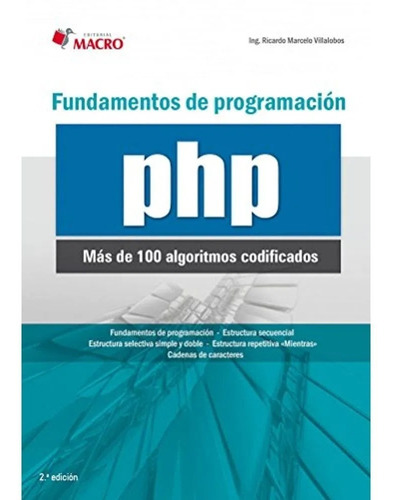 Libro Fundamentos De Programacion Php  Technologiestrade