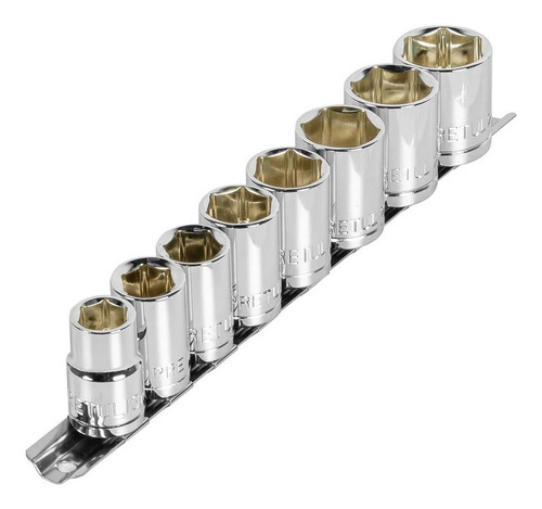 Juegos De Copas Milimétricos 1/2'' 8 Piezas Pretul 21176