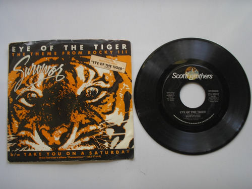 Disco Vinilo Survivor Eye The Tiger 45rpm Printed Usa 1981