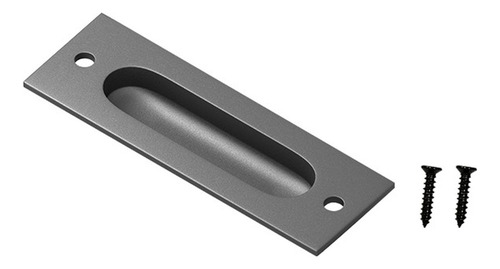 Nuevo Manija De Puerta Corredera Negra Mate Tirador Al Ras