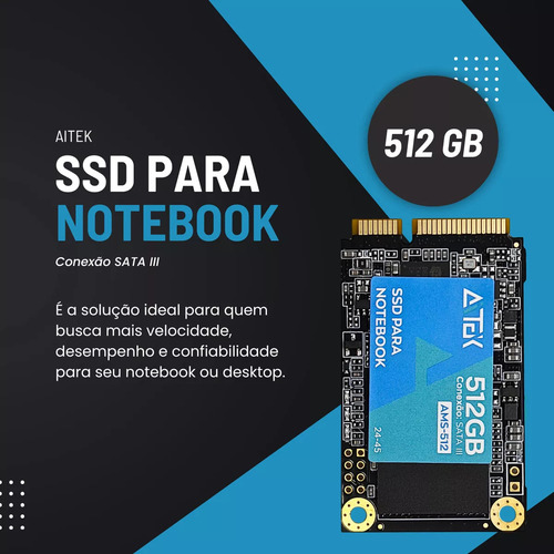 Ssd M.2 Para Notebook 512gb Aitek Ams-512 6 Gbps Sata 3.0
