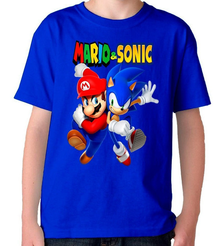Remera Camiseta Mario Vs Sonic 