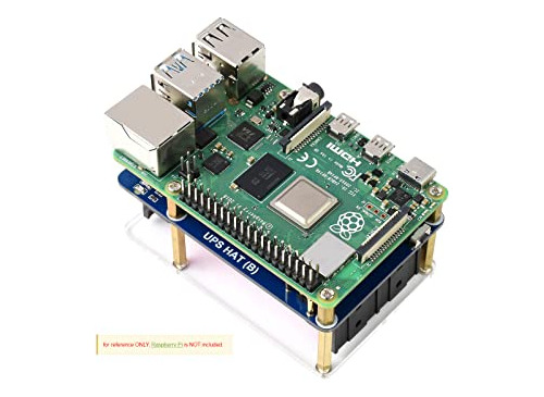 Sombrero Waveshare Ups (b) Para Raspberry Pi, 5 V, Ininterru