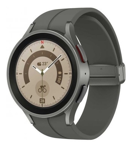 Imagen 1 de 1 de Samsung Gray Titanium Galaxy Watch5 Pro 45mm Bluetooth Smart
