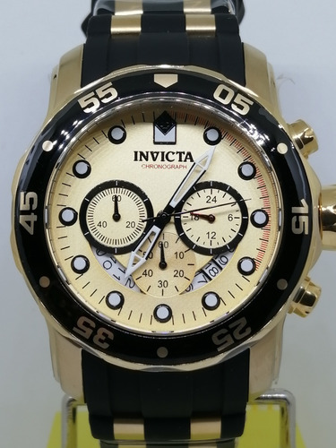Relógio Invicta Pro Diver 17566 48mm Preto/dourado + Brinde