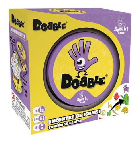 Jogo De Cartas Dobble Dob101 Galápagos Ecosleeve Spot It