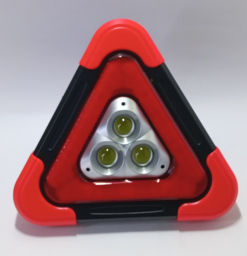 Triangulo De Seguridad Vial Linterna Luz Vial Led Recargable