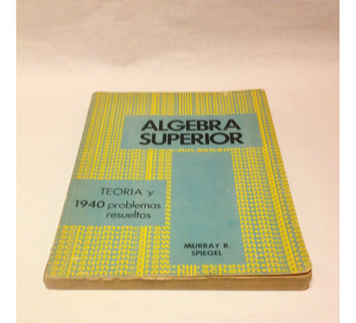 Libro Algebra Superior Schaum (Usado)