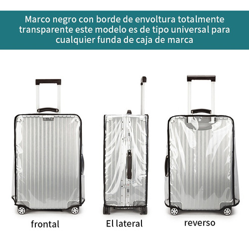 2pz Protector Funda Para Maleta De Viaje Plastico Impermeabl