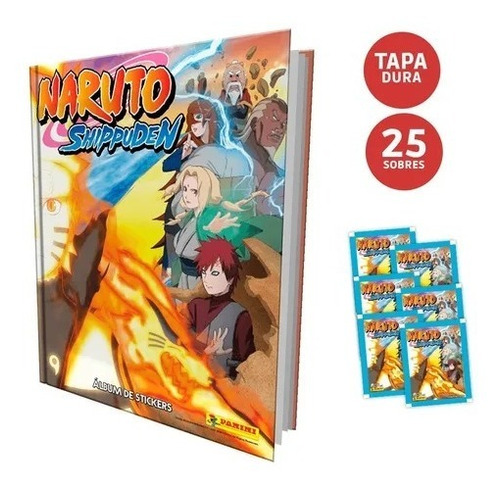 Colección Naruto Shippuden Álbum Tapa Dura + 25 Sobres