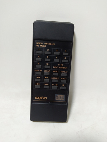 Control Remoto Sanyo Rb M980 Para Reproductor De Discos