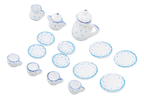 Juego De 15 Tazas De Té En Miniatura, Casa De Muñecas, Minis