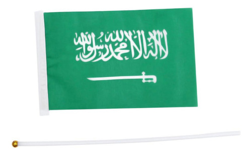 Banderín Arabia Saudita Decoración , Mxaig-007, 75pzas, Arab Saminiflag