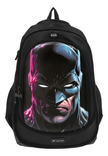 Mochila Casual Lotto Batman BLIBB Color Negro Diseño de la tela Liso Talla UNI