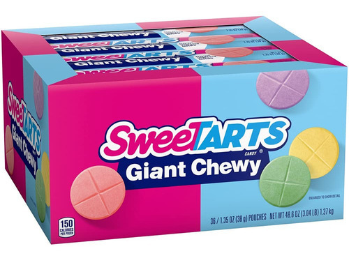Wonka Sweetarts Giant Chewy, Paquetes De 1.5 Oz