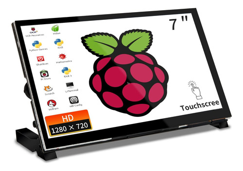 Monitor De Pantalla Táctil Wimaxit Raspberry Pi- 7 Ips 1024x