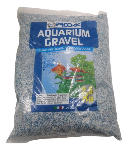 Prodac Grava Arena Fina Blanca/azul 2.5kg Acuario Pecera