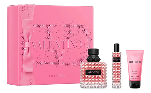 Set Valentino Donna Born In Roma Edp 100ml. Perfume P/dama