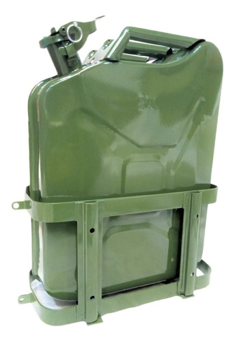 20 l 20 litros metal verde con boquilla integrada depósito de gasolina hermético Bidón de gasolina engrosado de 1 mm 