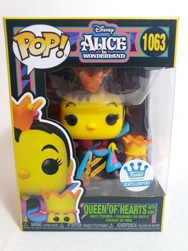 Alice In Wonderland Queen Of Hearts 1063 Black Light Funko