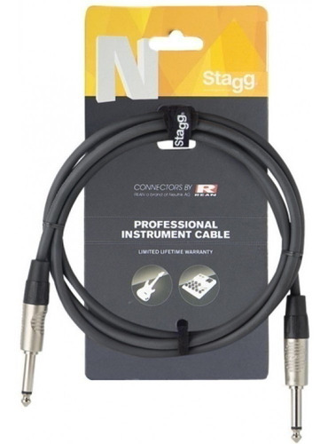 Stagg Cable Pro Plug-plug Standard Neutrik 6mm 3m Con Switch