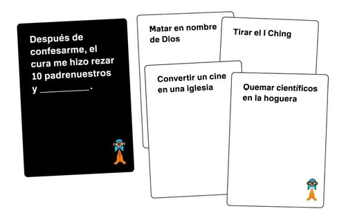 Imagen 3 de 4 de Juego de cartas H.D.P. Hasta donde puedas Religiones y otras supersticiones (Expansión) Buró