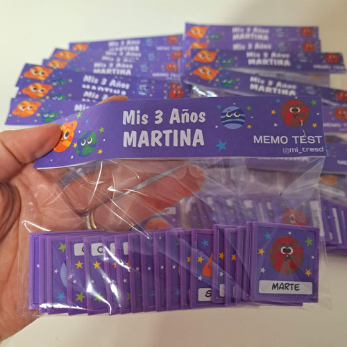Souvenir Memo Test Juego De La Memoria X 5 Pack