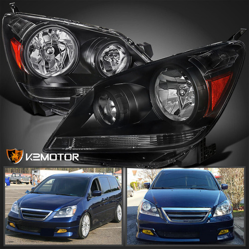 Par Faro Negro Honda Odyssey Lx 2007 3.5l