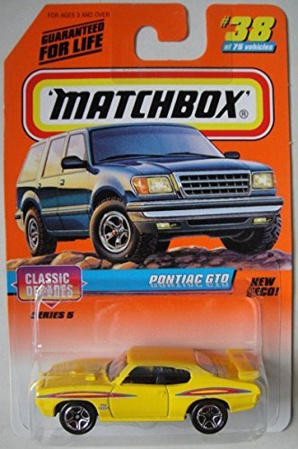 Matchbox Clasico Decadas Amarillo Pontiac Gto 38