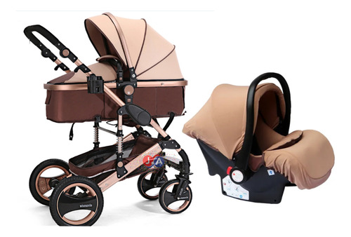 Coche Tipo Moisés Con Porta  Bebé Snooze Baby