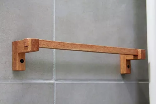 Toallero Baño Madera Brobjetos