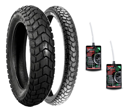 Par Pneus 90/90-19 110/90-17 Mt 60 Bros Com Brinde