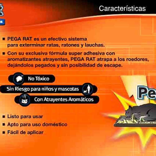 Imagen 4 de 10 de 2 Trampa Adhesiva Pegamento Mata Laucha Sin Veneno Pega Rat