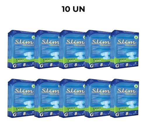 Imagem 1 de 5 de Fralda Geriátrica Tamanho G C/ 80 Unid Frete Slim Geriatrics