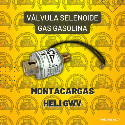 Válvula Selenoide Gas Gasolina Montacargas Heli Gwv