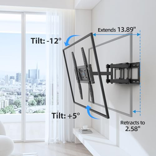 Soporte De Pared Para Tv Con Movimiento Completo, Para La Ma